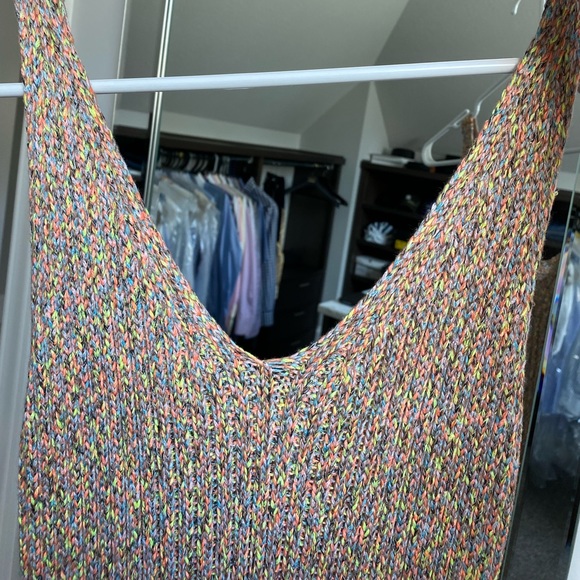 Lush multicolor knit ankle length dress size M - Picture 4 of 6